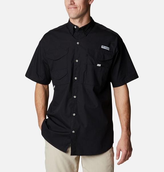 Columbia Bonehead Shirts Black For Men's NZ38675 New Zealand